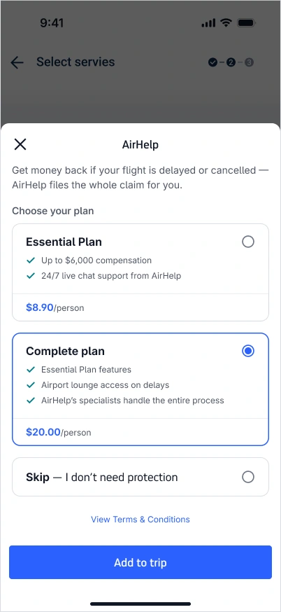 AirHelp design exploration