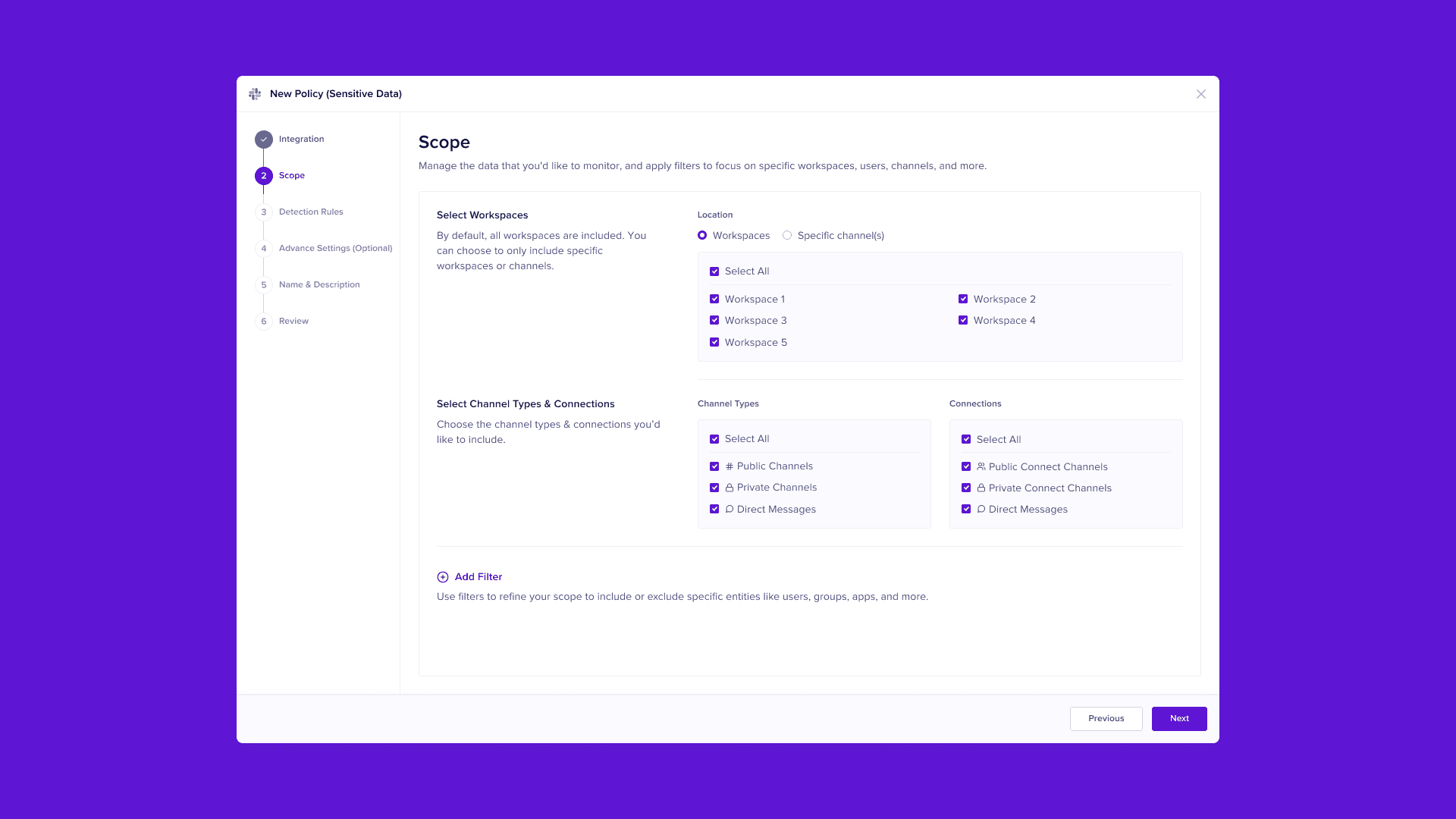The new multi-step policy builder